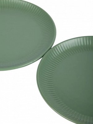 "Line green" Тарелка десертная 22см