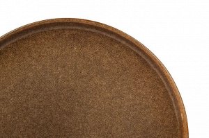 "Glaze" Тарелка обеденная 26,5см цв.темно-коричневый