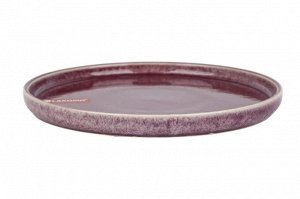 "Glaze" Тарелка десертная 21см цв.бордовый