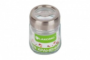 Банка для хранения специй метал. крышка 260мл, h=9см