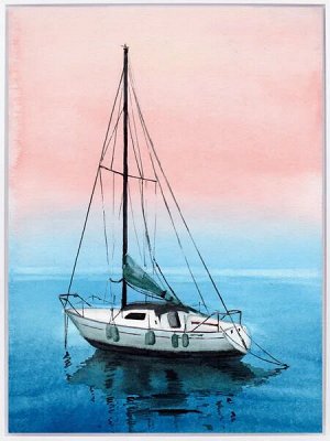 Декор. изобр. "Яхта" 45х60х2,5см