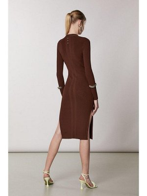 Patrizia Pepe ПЛАТЬЕ-  DARK CHOCOLATE