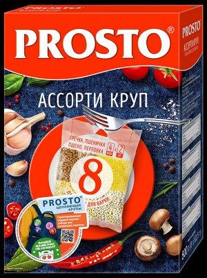 Ассорти круп ТМ 'PROSTO'  500 гр  (8*62,5г)   1/12 *