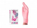 Перчатки Foxy-Gloves одноразовые нитриловые, неопудренные, нестерильные, цвет розовый
