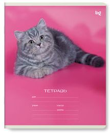 Тетрадь школьная 12л., ЛИНИЯ BG ""Little animal""