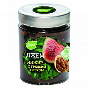 Джем ЛЕСНЫЕ УГОДЬЯ инжир с грец. орехом (ст/бан 280гр*6)