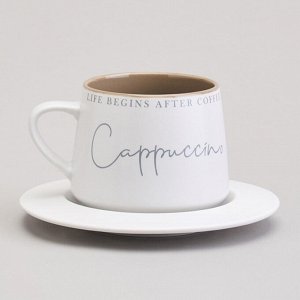 Подарочный фарфоровый набор кружек LEFARD "Coffee&Tea Elegance" на 2 персоны, 4 предмета, 320 мл — стильный выбор для чая и кофе, 1 шт.