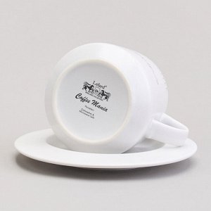 Подарочный фарфоровый набор кружек LEFARD "Coffee&Tea Elegance" на 2 персоны, 4 предмета, 320 мл — стильный выбор для чая и кофе, 1 шт.
