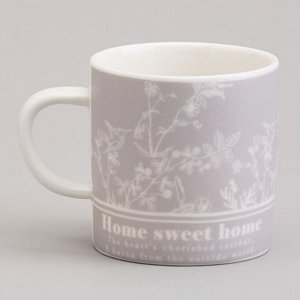 Чайный набор из прочного фарфора "Loving Family Sweet Home", 210 мл, для одного — стильный подарок в яркой упаковке, 1 шт.