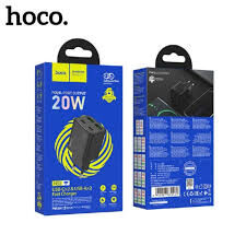 Сетевое зарядное устройство (блок питания) Hoco N55, 2USB/2Type-C, QC3.0+PD20W, 3A