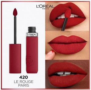 L'Oreal Paris Infaillible помада губная жидк.,матов. т.420 ля руж (с апплик.) 5мл / 180шт / AA622200