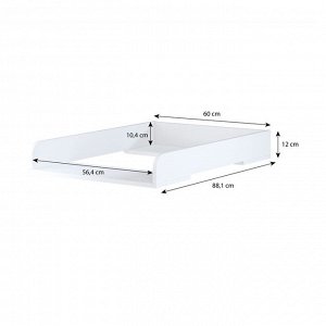 Комод пеленальный детский Polini kids Simple 1260, белый