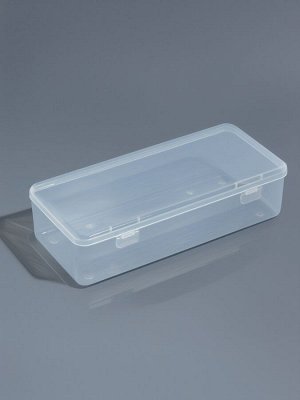 Бокс для хранения, с крышкой, 24x11x6.3 см, прозрачный