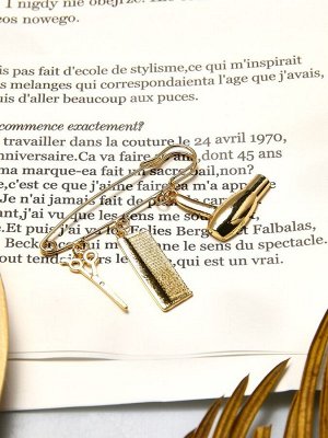 Булавка с подвесками «Парикмахер», 5.5 см, цвет розовое золото