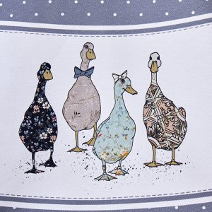 СКАТЕРТЬ КРУГЛАЯ "FAMILY FARM" 190 СМ, 100% ХЛОПОК, ТВИЛ, ГРАФИТ, С ПРОПИТКОЙ, 1 шт.