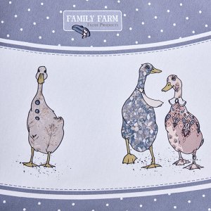 СКАТЕРТЬ КРУГЛАЯ "FAMILY FARM" 190 СМ, 100% ХЛОПОК, ТВИЛ, ГРАФИТ, С ПРОПИТКОЙ, 1 шт.