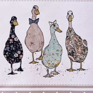 Скатерть FAMILY FARM 140x180 см, 100% хлопок, капучино, твил с пропиткой, 1 шт.