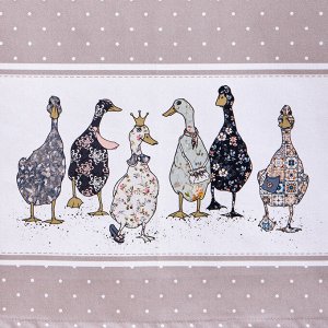 Скатерть FAMILY FARM 140x180 см, 100% хлопок, капучино, твил с пропиткой, 1 шт.
