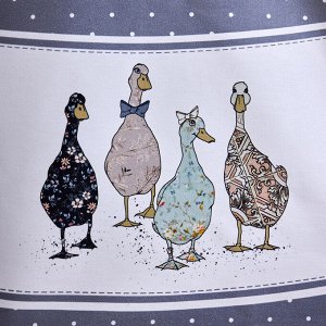 СКАТЕРТЬ КРУГЛАЯ "FAMILY FARM" 190 СМ, 100% ХЛОПОК, ТВИЛ, ГРАФИТ, С ПРОПИТКОЙ, 1 шт.