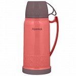 Термос 1 л Alpenkok AK-10022S терракотовый с коричневым