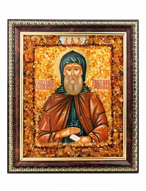 Янтарная икона «Святой благоверный князь Даниил Московский», 906908449