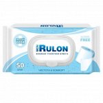 Влажная туалетная бумага  с  пластиковым клапаном  MON RULON №50