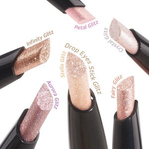 Блестящие тени-карандаш для век Black Rouge Drop Eyes Stick Glitz #D01 Crystal Glitz, 0.7г