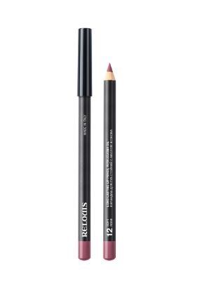 Карандаш для губ стойкий с маслом жожоба RELOUIS тон:12 SOFT ROSE