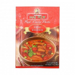 Паста красный  карри MAE PLOY, 50 г 1\24