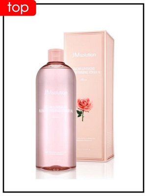 JMSolution Тонер для лица с экстрактом розы Glow Luminous Flower Toner XL, 600 мл