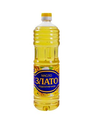 Масло подсолнечное раф. Злато 1 л