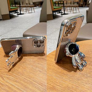 Подставка гальванпокрытие д/телефона Заяц 5*8см микс 1 шт / 500шт / DR40315-184 / 524744