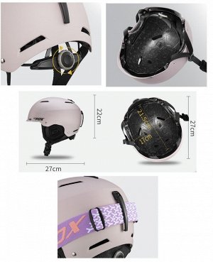 Шлем для лыж и сноуборда BATFOX BF-JC046-225 (L, желтый)