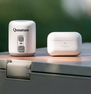 Насос (с фонариком) электрический для матрасов QUNATURE VOLCANO 1