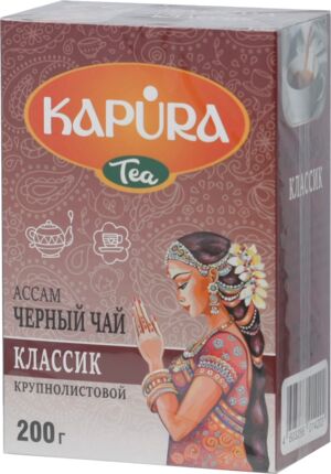 Чай KAPURA черный КЛАССИК 200 гр. крупный 1/40