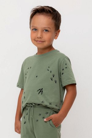 Crockid Фуфайка(Весна-Лето)+boys (папоротник, следы динозавра к540)