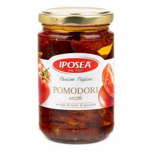Томаты сушеные в масле IPOSEA ст/б 1/280гр/314мл 1/12