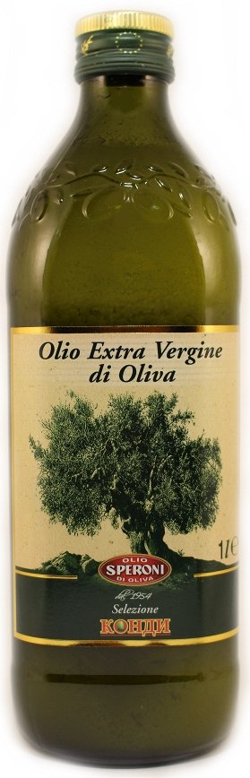Масло оливковое экстра вирджин 1 л стекло Конди Speroni