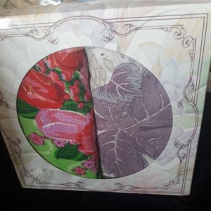 Подарок (одно полотенце + один платок головной хлопок Тейково  70х70)