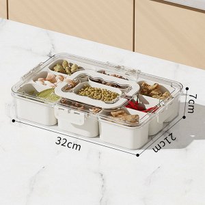 Контейнер для хранения специй, орехов, вакуумный, 9 отделений