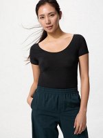 UNIQLO AIRism - футболка с U-образным вырезом