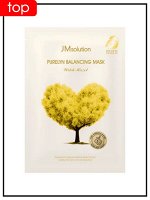 JMSolution Маска тканевая для лица успокаивающая с гамамелисом Mask Purelyn Balancing Witch Hazel, 30 мл