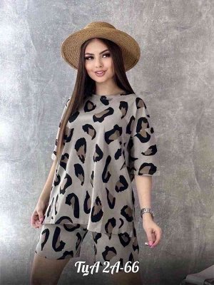 Женский костюм. Ткань 95% хлопок, 5% спандекс