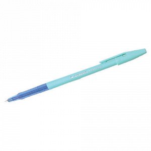 Ручка шариковая STABILO Liner Pastel, СИНЯЯ, корпус бирюзовы