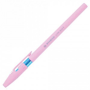 Ручка шариковая STABILO Liner Pastel, СИНЯЯ, корпус розовый,