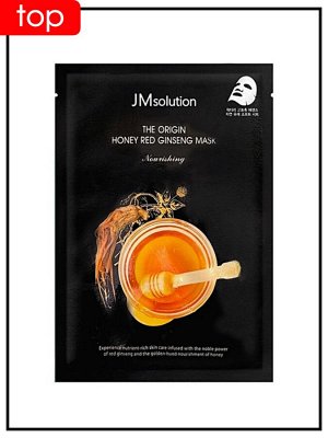 JMSolution Маска для лица с медом и красным женьшенем Mask The Origin Honey Red Ginseng, 30 мл