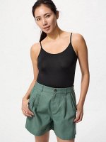 UNIQLO Airism - тонкая бесшовная маечка на тонких лямочках - 09 BLACK