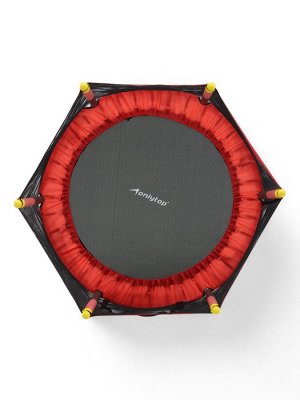 Батут ONLYTOP, d=140 см, высота сетки 80 см, красный