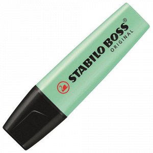 Текстовыделитель STABILO "Boss Pastel", МЯТНЫЙ, линия 2-5 мм