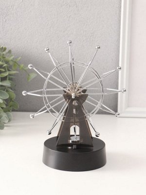 Маятник настольный антистресс «Колесо обозрения», чёрный, 11x17x21 см